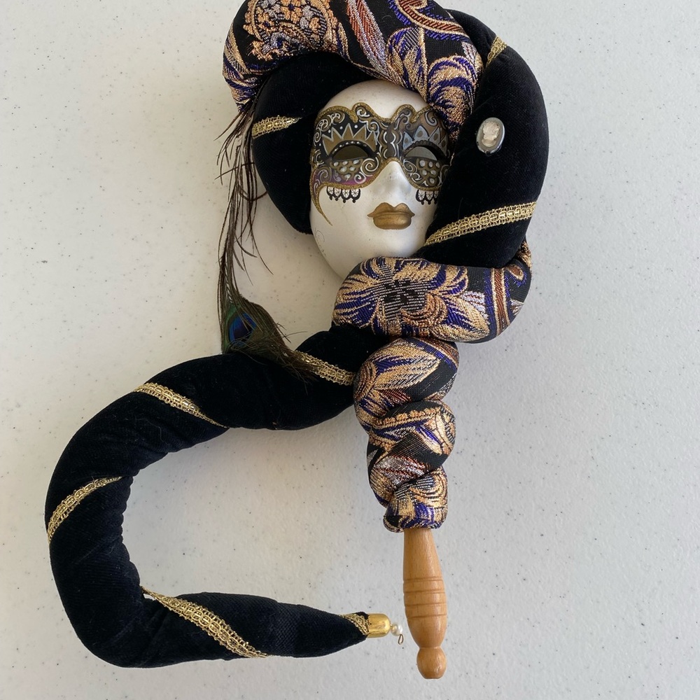 Ca Macana Venetian Mask Hand Crafted DECORATIVE Mask Porcelain Venezia SIGNED